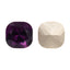 Amethyst Cushion Square Shape High Quality Glass Pointed Back Fancy Rhinestones WholesaleRhinestone