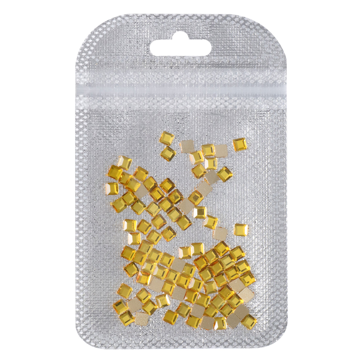 Square Shape Citrine Flat Back Fancy Rhinestones WholesaleRhinestone