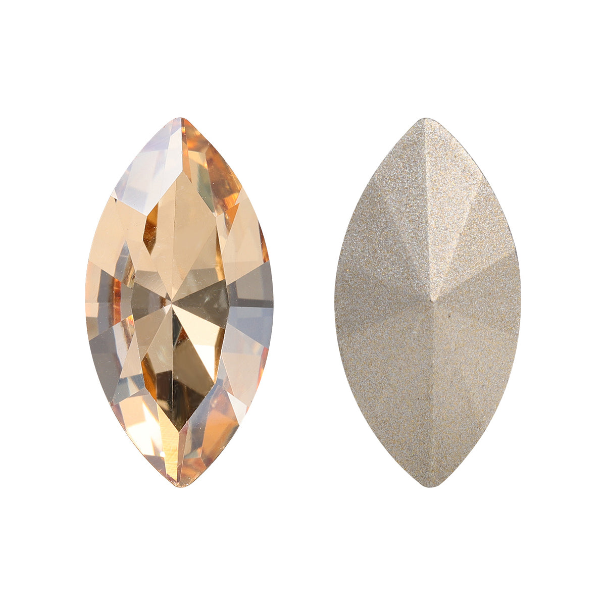 Golden Shadow Navette Shape High Quality Glass Pointed Back Fancy Rhinestones WholesaleRhinestone Hauptbild