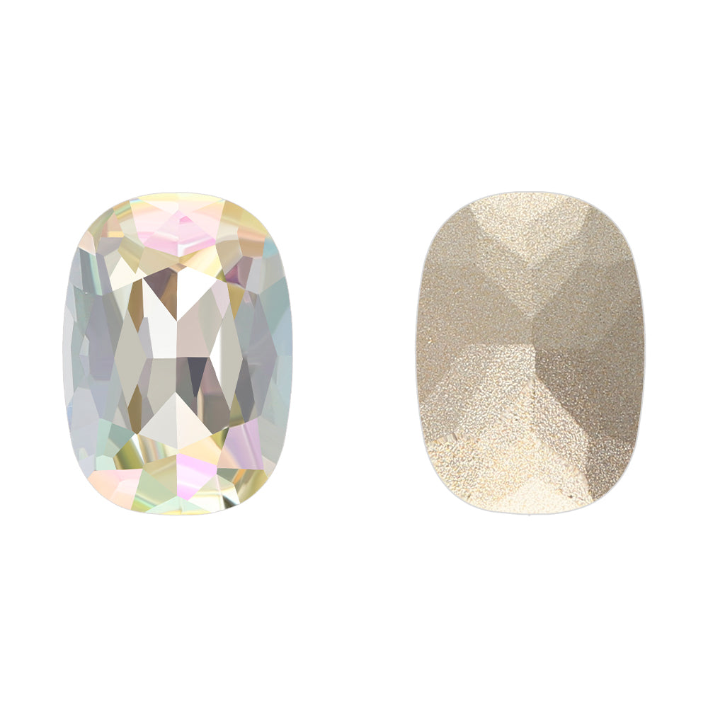 Luminous Green Cushion Shape High Quality Glass Pointed Back Fancy Rhinestones WholesaleRhinestone Pääkuva