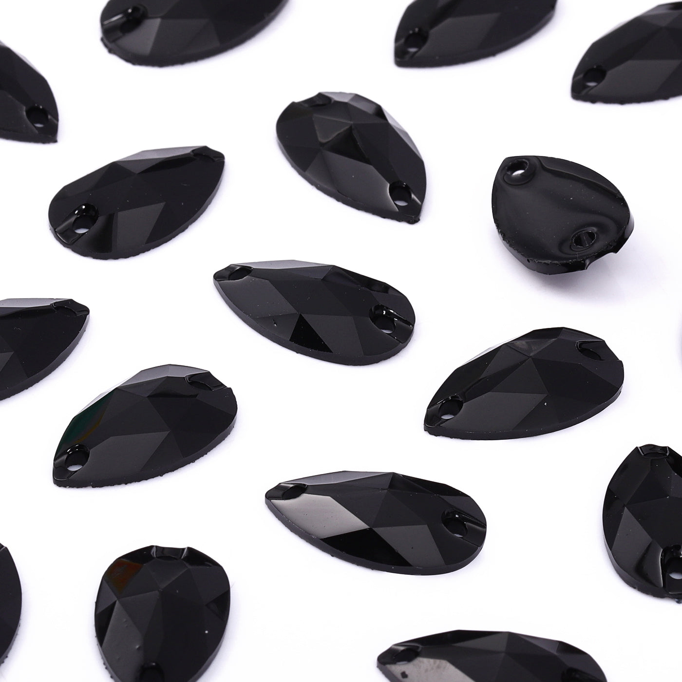 Drop Black Resin Sew-on Rhinestones For Dance Costume WholesaleRhinestone