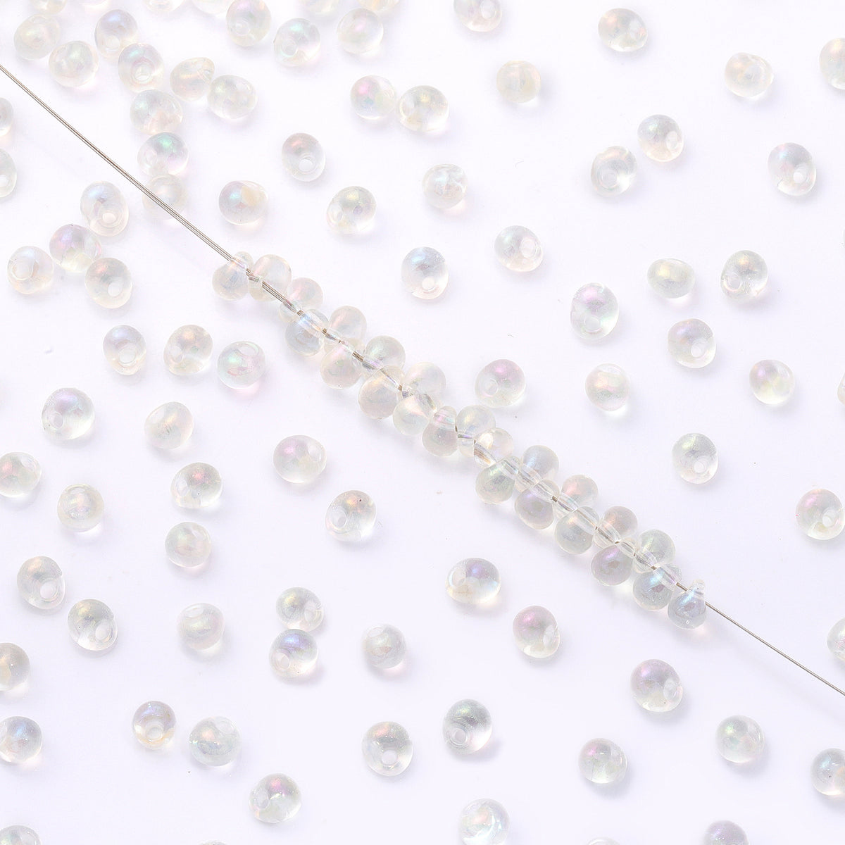 Various Colors Transparent AB Drop Shape Glass Seed Beads WholesaleRhinestone