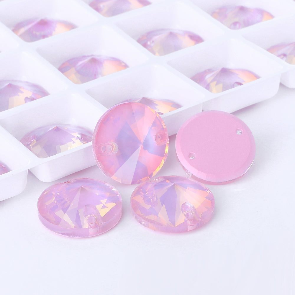 Rosaline AM Rivoli  Shape High Quality Glass Sew-on Rhinestones WholesaleRhinestone