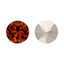 Tangerine XIRIUS Chaton Shape High Quality Glass Pointed Back Fancy Rhinestones WholesaleRhinestone