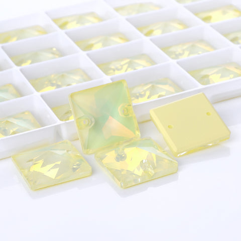 Jonquil AM Square Shape High Quality Glass Sew-on Rhinestones