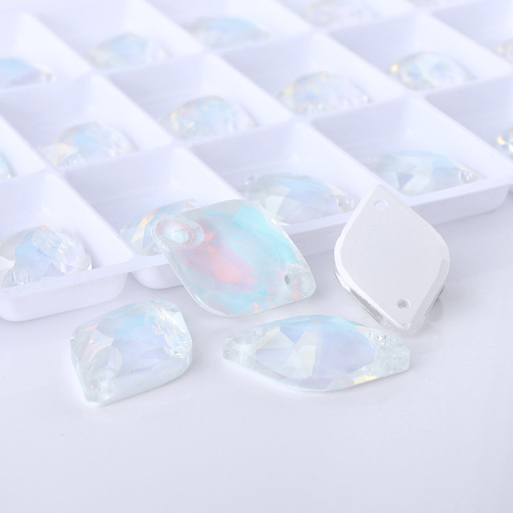 Crystal AM Lemon Shape High Quality Glass Sew-on Rhinestones WholesaleRhinestone