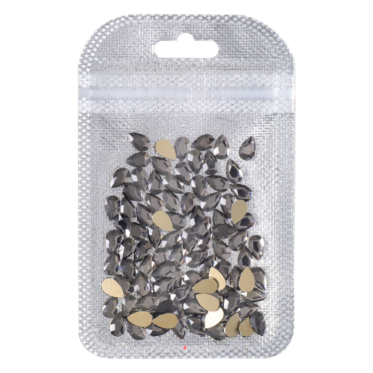 Raindrop Shape Black Diamond Flat Back Fancy Rhinestones