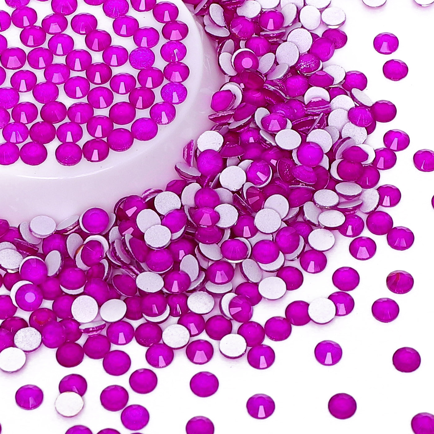 Neon lilla glass flatback neon rhinestones Secondary image