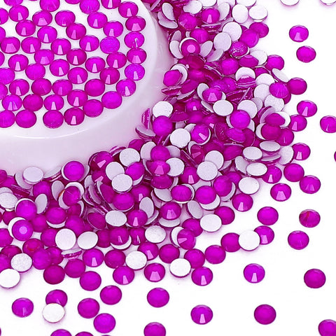 Neon Purple Glass Flatback Neon -Strasssteine Zweitbild