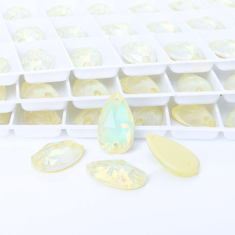 Jonquil AM Drop Shape High Quality Glass Sew-on Rhinestones