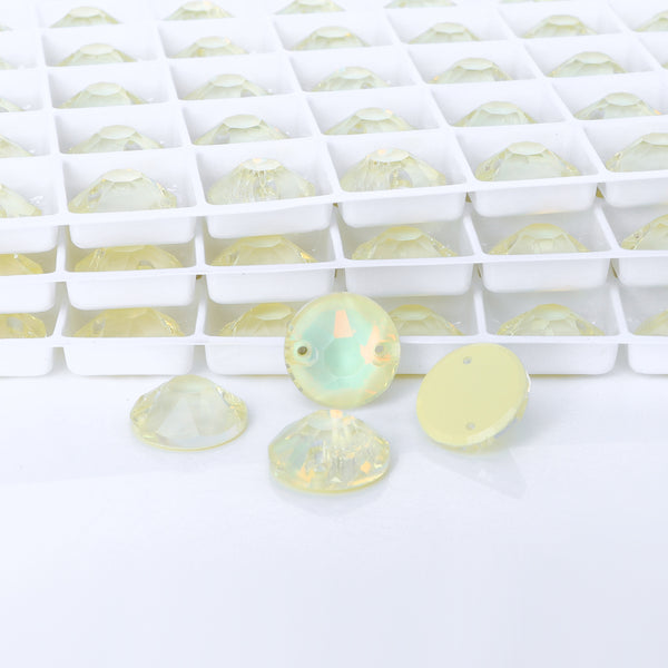 Jonquil AM XIRIUS Round Shape High Quality Glass Sew-on Rhinestones WholesaleRhinestone