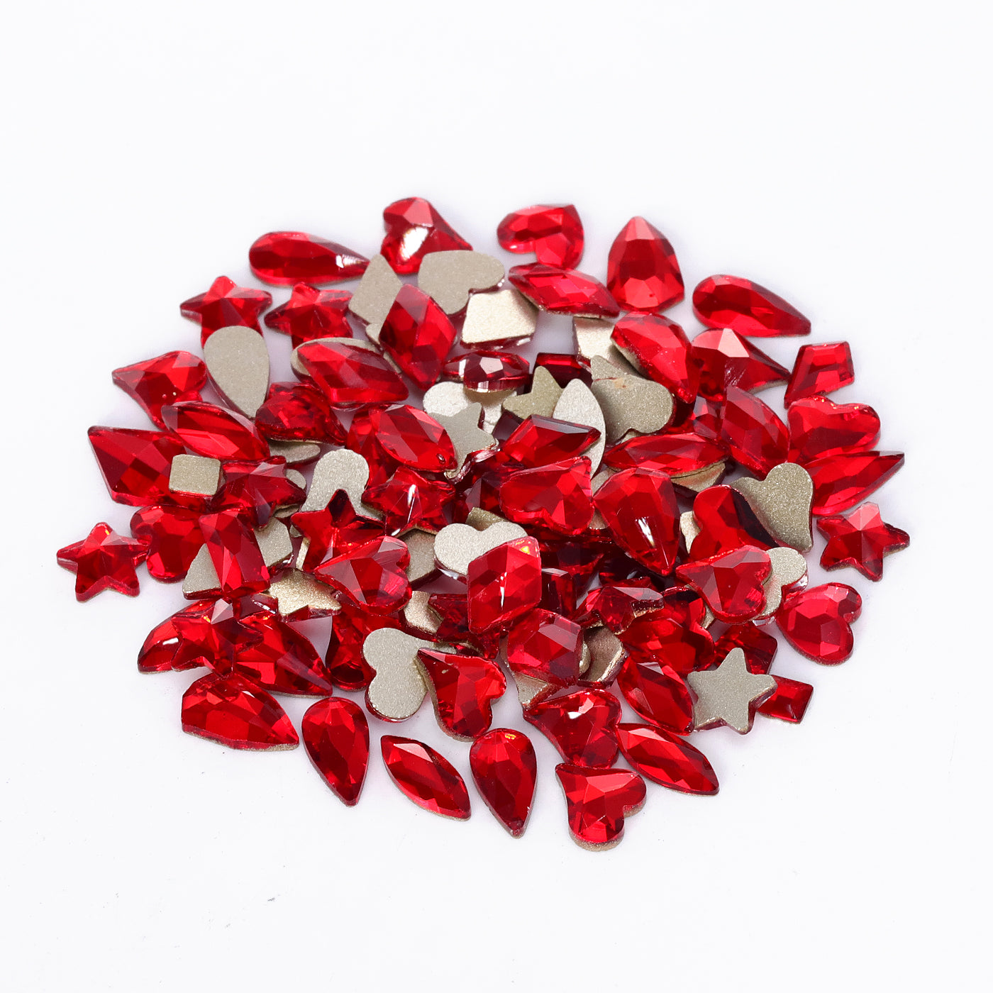 Mixed Shapes Siam Flat Back Fancy Rhinestones For Nail Art WholesaleRhinestone