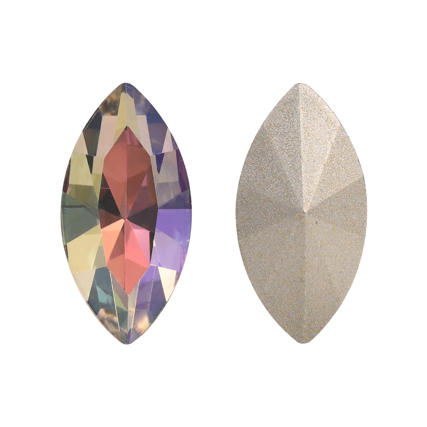 Ghost Light Navette Shape High Quality Glass Pointed Back Fancy Rhinestones WholesaleRhinestone Hovedbillede
