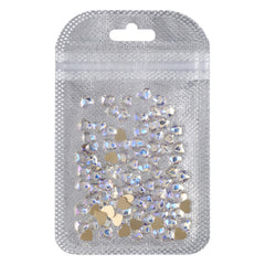 Heart Shape Blue Moonlight Flat Back Fancy Rhinestones WholesaleRhinestone