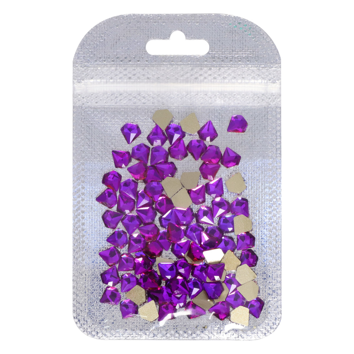 Diamond Shape Purple Volcano Flat Back Fancy Rhinestones WholesaleRhinestone