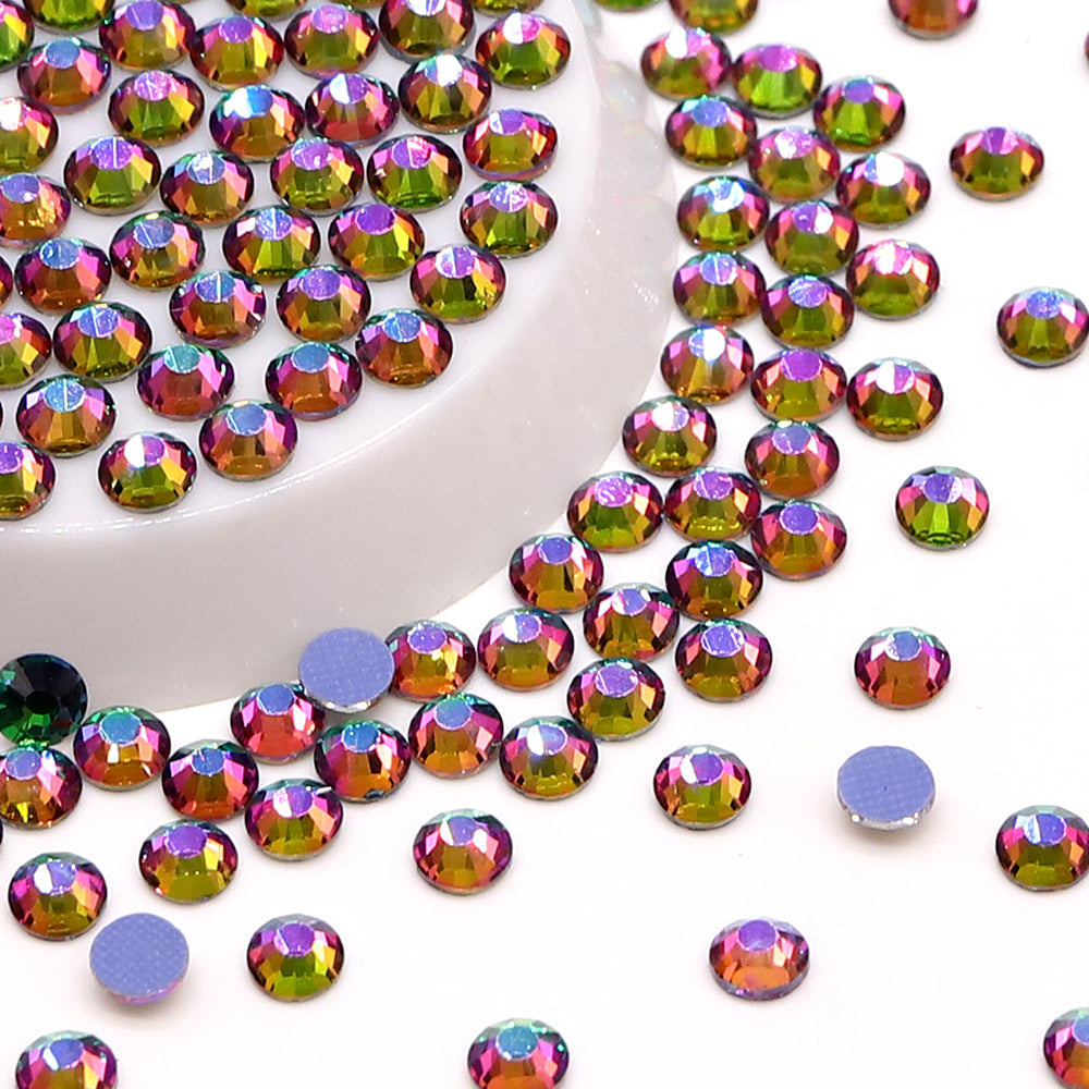 Green Volcano Glass HotFix Rhinestones WholesaleRhinestone