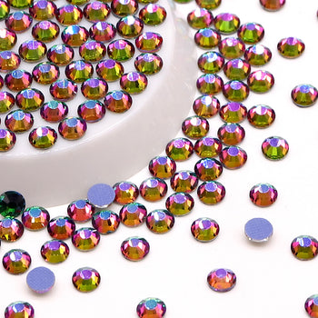 Green Volcano Glass HotFix Rhinestones WholesaleRhinestone