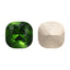 Fern Green Cushion Square Shape High Quality Glass Pointed Back Fancy Rhinestones