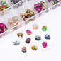 120 PCS Mixed Colors Skull Shape Glass Fancy Rhinestones For Nail Art HZ1203 WholesaleRhinestone
