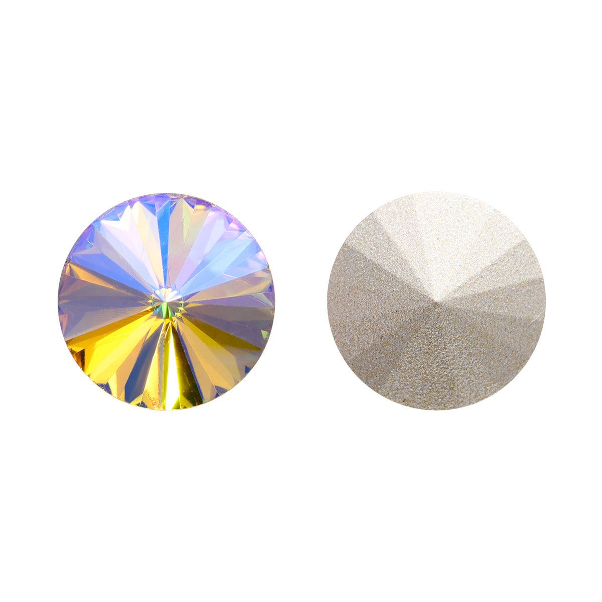 Paradise Shine Rivoli Shape High Quality Glass Pointed Back Fancy Rhinestones WholesaleRhinestone Imagen principal del producto