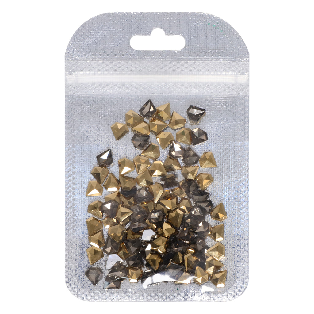 Diamond Shape Aurum Flat Back Fancy Rhinestones WholesaleRhinestone