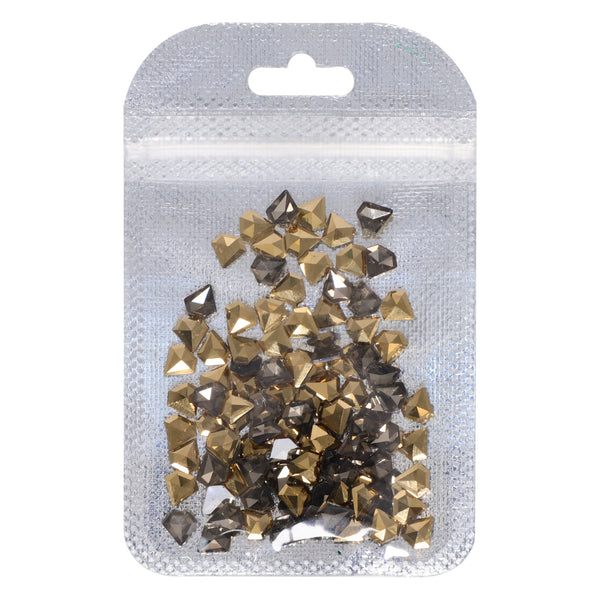 Diamond Shape Aurum Flat Back Fancy Rhinestones WholesaleRhinestone