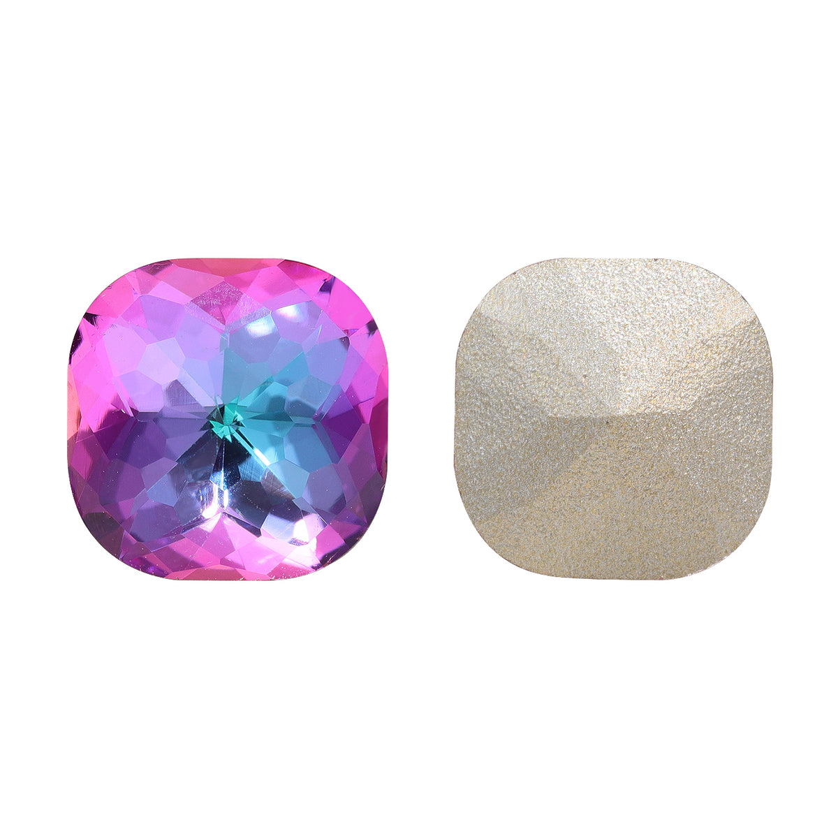 Heliotrope Dome Cushion Square Shape High Quality Glass Pointed Back Fancy Rhinestones WholesaleRhinestone Hauptbild