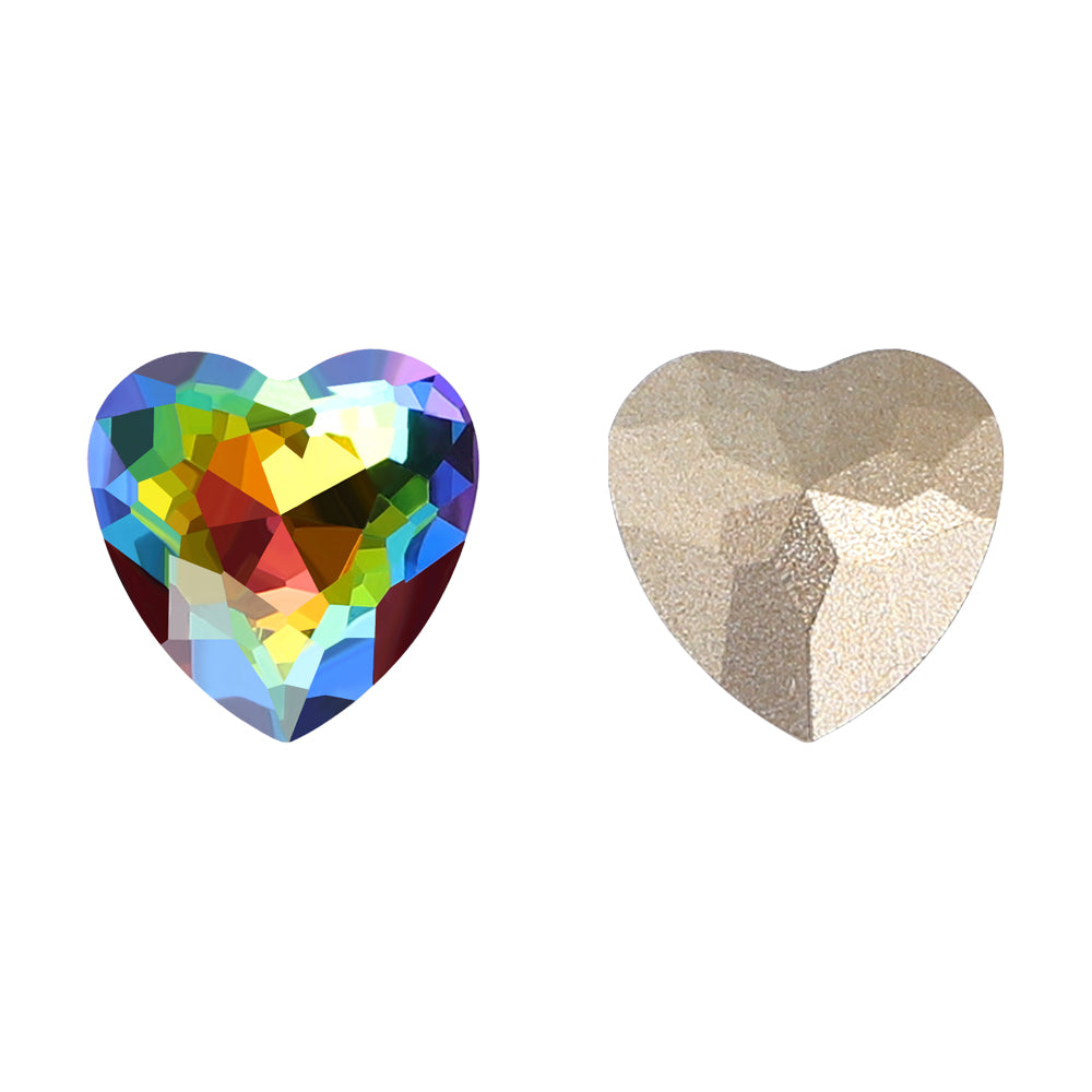Vitrail Medium Heart Shape High Quality Glass Pointed Back Fancy Rhinestones WholesaleRhinestone メイン画像