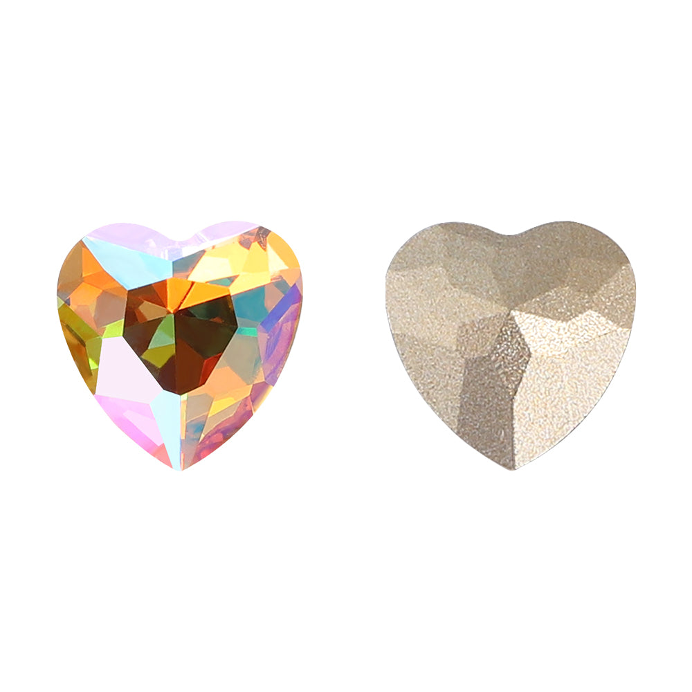 Crystal Sun Heart Shape High Quality Glass Pointed Back Fancy Rhinestones WholesaleRhinestone Main image
