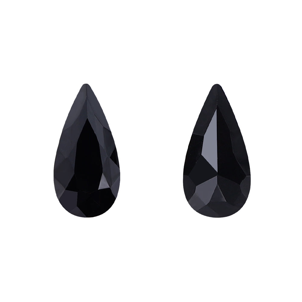 Jet Teardrop Shape High Quality Glass Pointed Back Fancy Rhinestones WholesaleRhinestone Main image