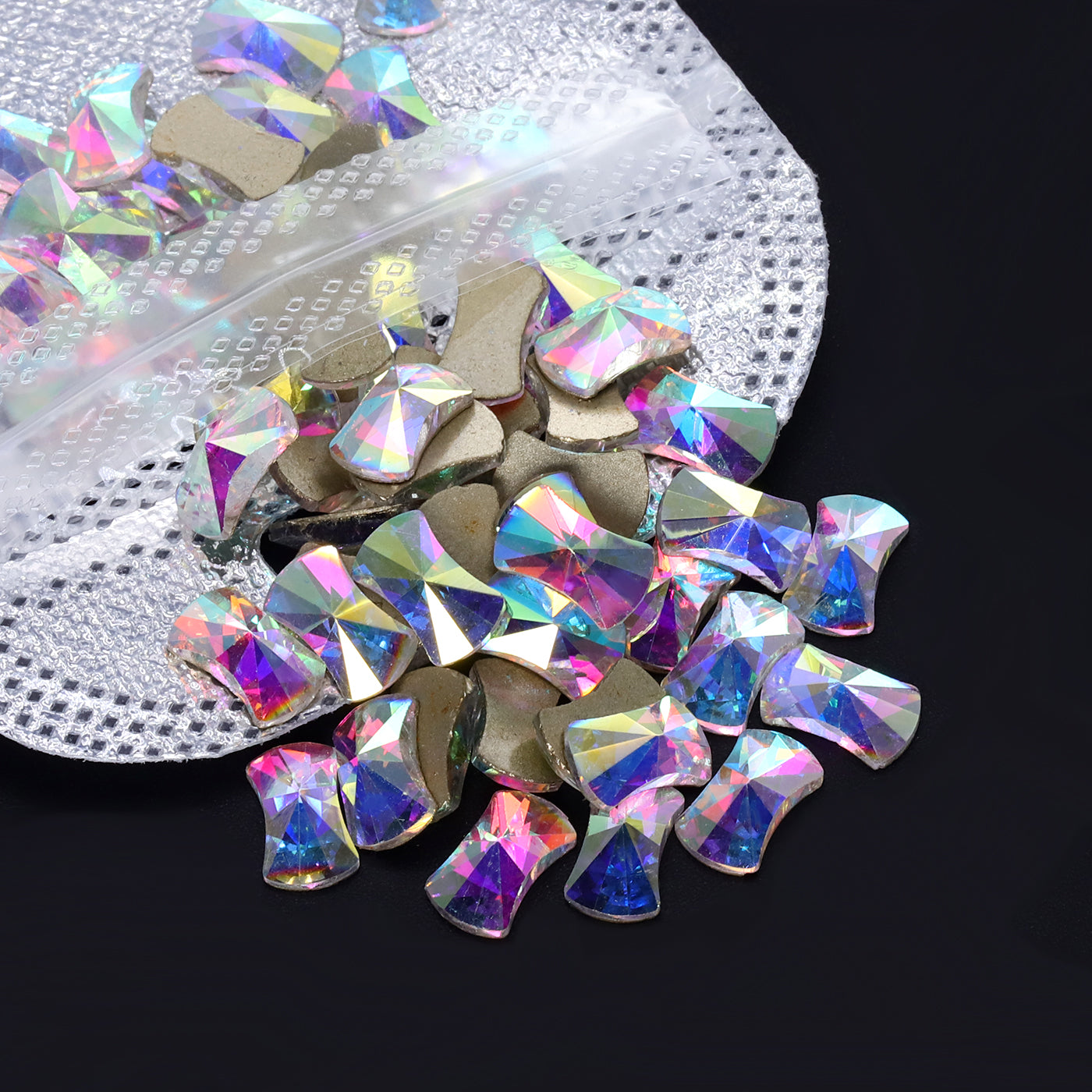 Pillow Shape Crystal AB Flat Back Fancy Rhinestones WholesaleRhinestone