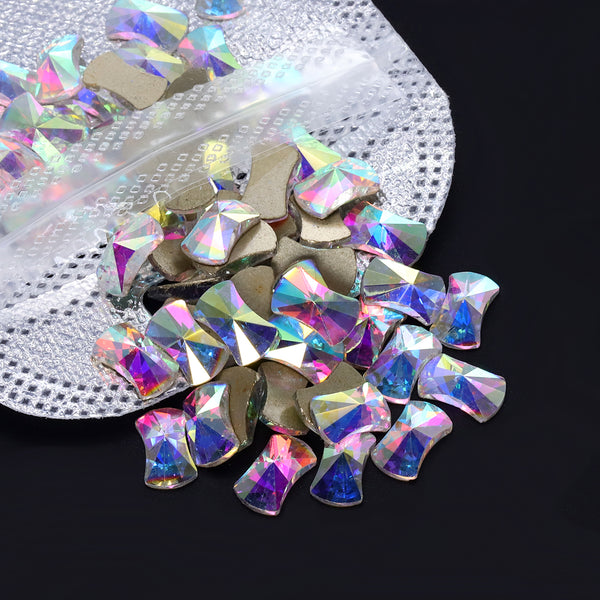 Pillow Shape Crystal AB Flat Back Fancy Rhinestones WholesaleRhinestone