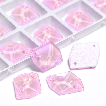 Electric Neon Light Rose Cosmic Shape High Quality Glass Sew-on Rhinestones WholesaleRhinestone