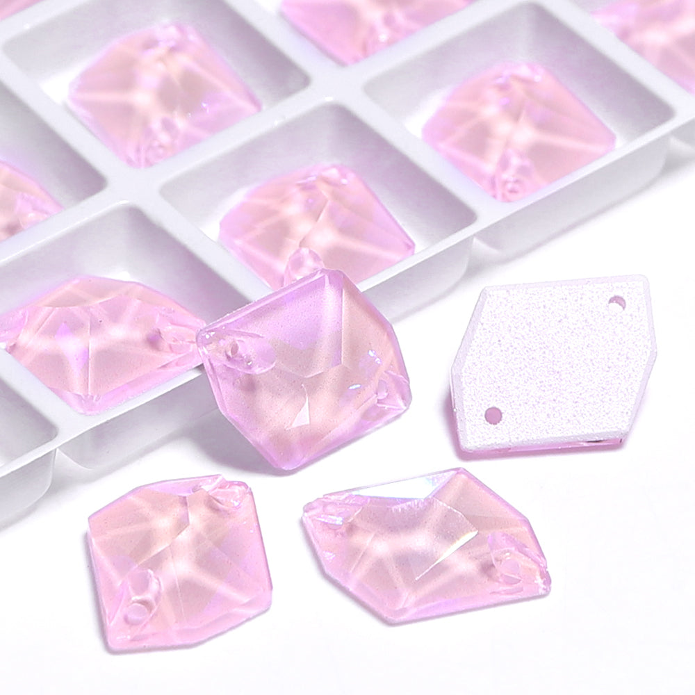 Electric Neon Light Rose Cosmic Shape High Quality Glass Sew-on Rhinestones WholesaleRhinestone