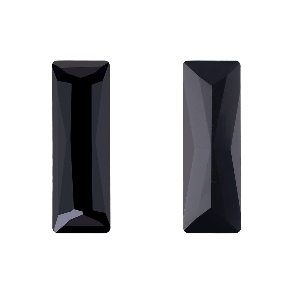 Jet Princess Baguette Shape High Quality Glass Pointed Back Fancy Rhinestones WholesaleRhinestone Main image
