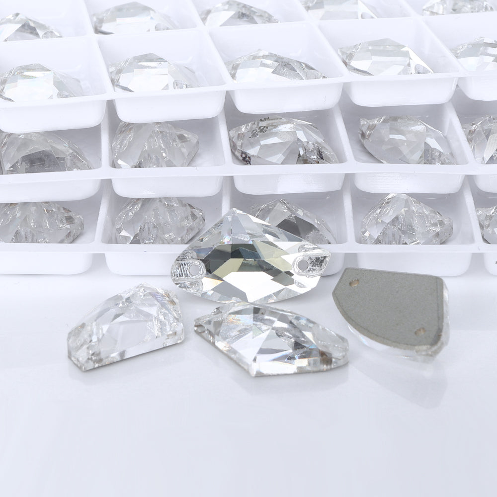 Silver Shade Galactic Shape High Quality Glass Sew-on Rhinestones WholesaleRhinestone