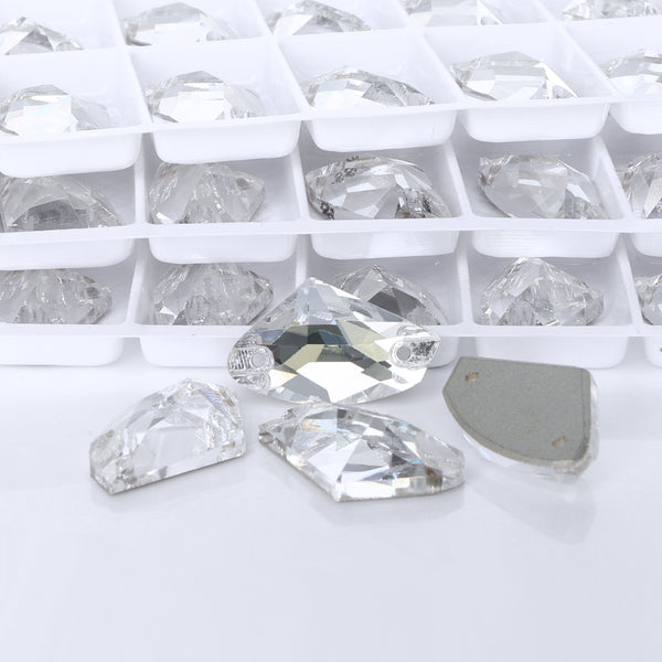Silver Shade Galactic Shape High Quality Glass Sew-on Rhinestones WholesaleRhinestone
