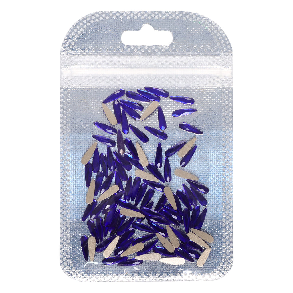 Raindrop Shape Sapphire Flat Back Fancy Rhinestones WholesaleRhinestone
