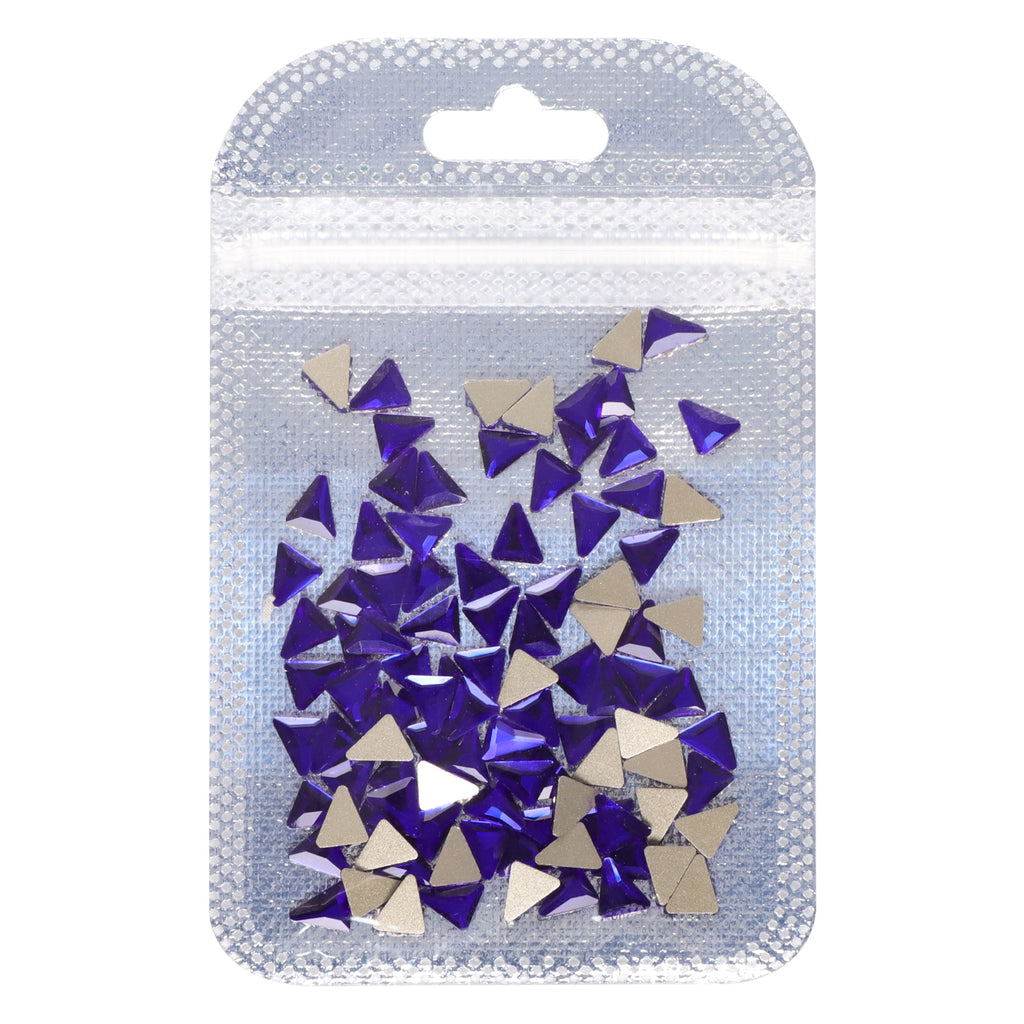 Triangle Shape Sapphire Flat Back Fancy Rhinestones WholesaleRhinestone