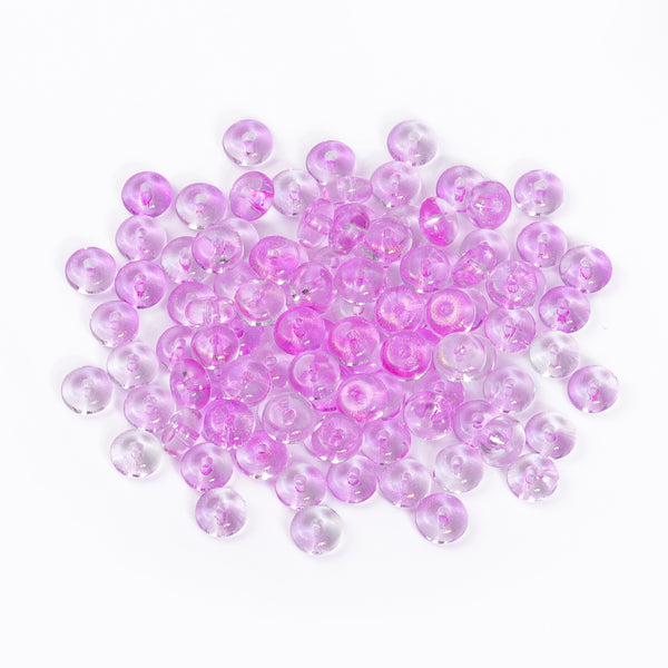 TMTG006 Transparent Candy Series Lucky Buckle Shape Glass Seed Beads WholesaleRhinestone