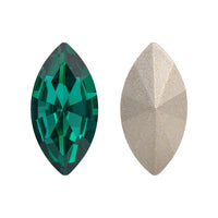 Emerald Navette Shape High Quality Glass Pointed Back Fancy Rhinestones