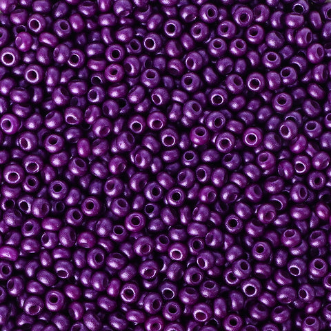 Glass Galvanized Seed Beads 12/0 Size 1.8mm GA-1056 Color WholesaleRhinestone メイン画像
