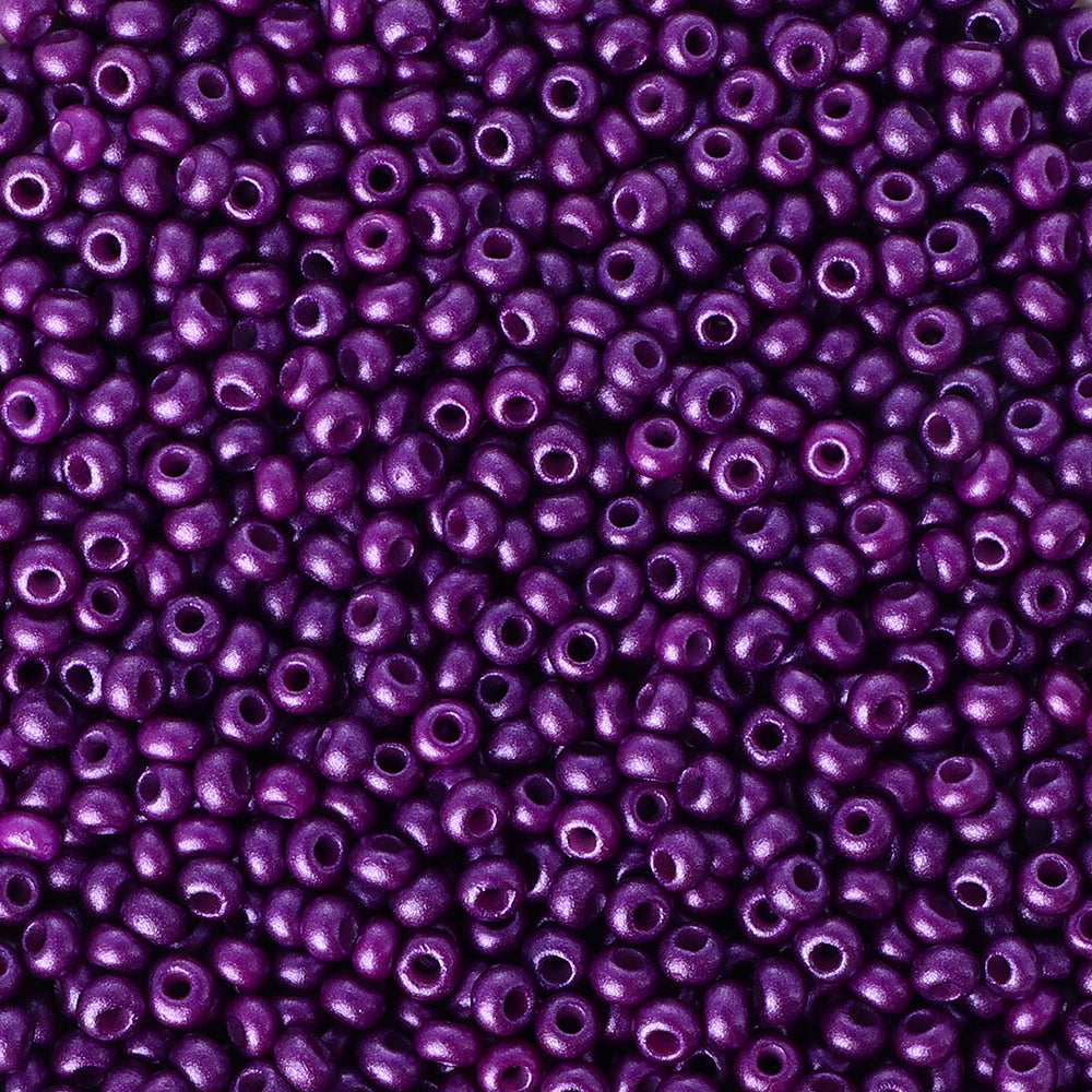 Glass galvaniserte frøperler 12/0 størrelse 1,8 mm GA-1056 farge