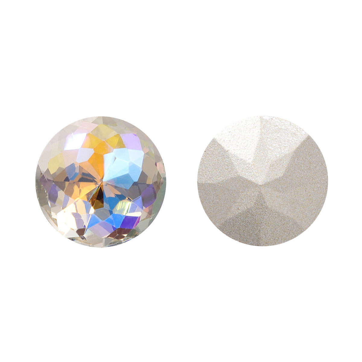 Paradise Shine Dome Round Shape High Quality Glass Pointed Back Fancy Rhinestones WholesaleRhinestone 메인 이미지
