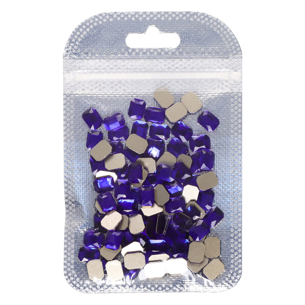 Octagon Shape Sapphire Flat Back Fancy Rhinestones WholesaleRhinestone