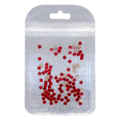 Square Shape Siam Flat Back Fancy Rhinestones WholesaleRhinestone