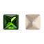 Fern Green Princess Square Shape High Quality Glass Pointed Back Fancy Rhinestones WholesaleRhinestone