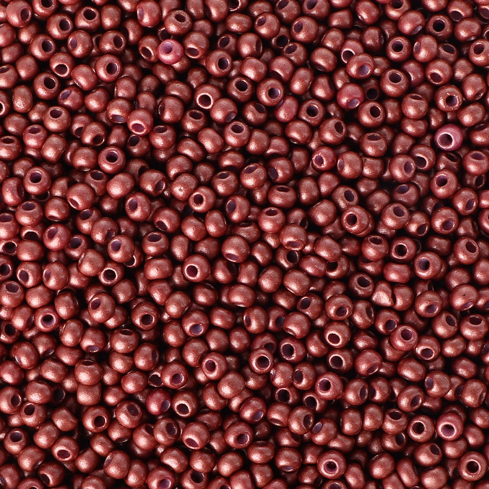 Glass Galvanized Seed Beads 12/0 Size 1.8mm GA-1039 Color WholesaleRhinestone Main image