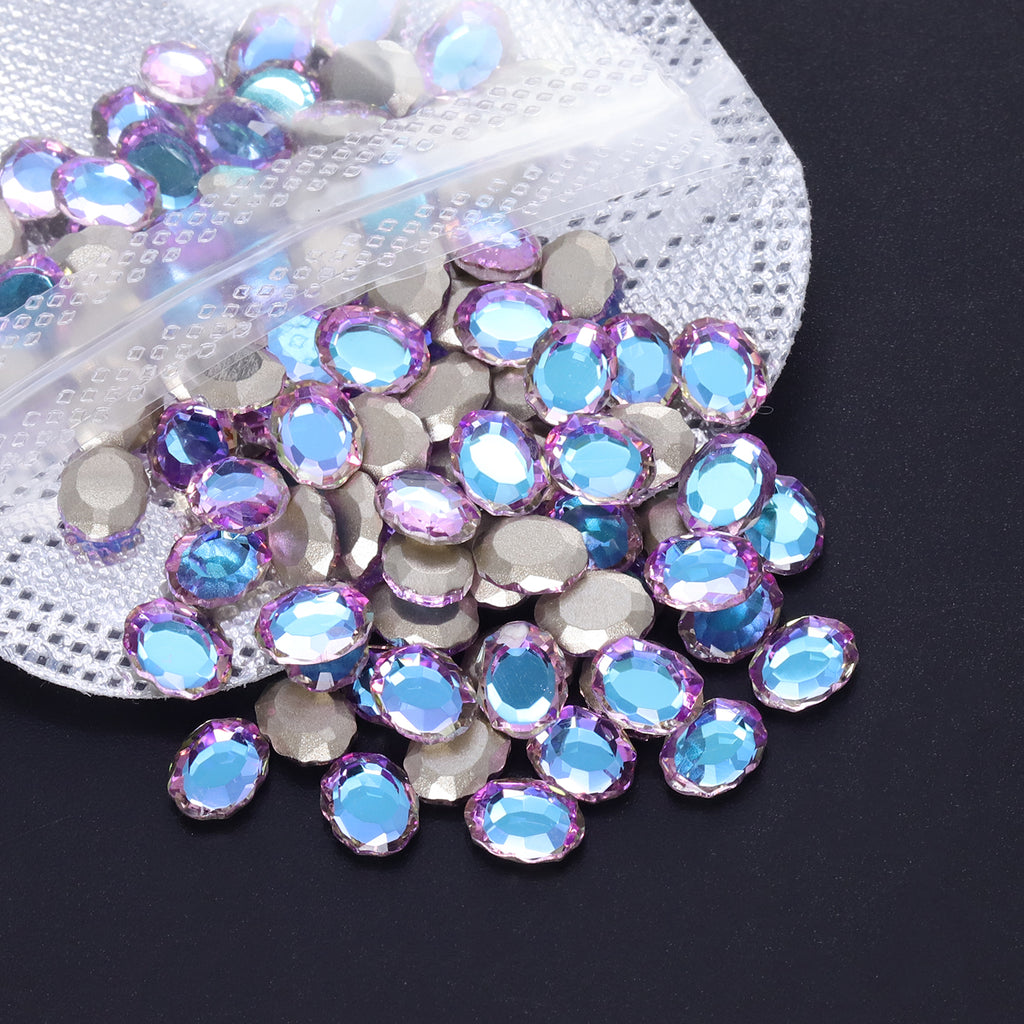 Vitrail Light Magic Mirror Shape Pointed Back Fancy Rhinestones For Nail Art