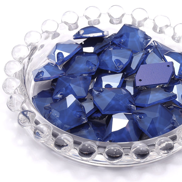Mocha Sapphire Cosmic Shape High Quality Glass Sew-on Rhinestones WholesaleRhinestone